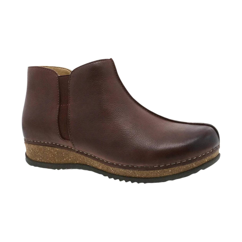 Dansko Women's Makara Bootie - Brown Waxy Milled - Lenny's Shoe & Apparel