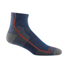 Darn Tough Men's Hiker Quarter Midweight Hiking Sock - Dusk Denim - Lenny's Shoe & Apparel