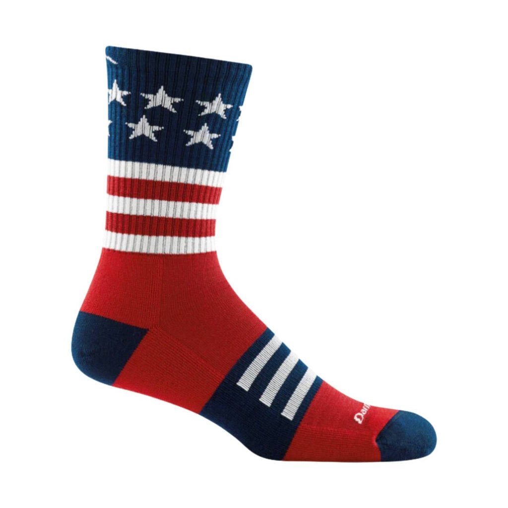 Darn Tough Vermont Men's Captain Stripe Micro Crew Lightweight Hiking Sock - Stars and Stripes - Lenny's Shoe & Apparel