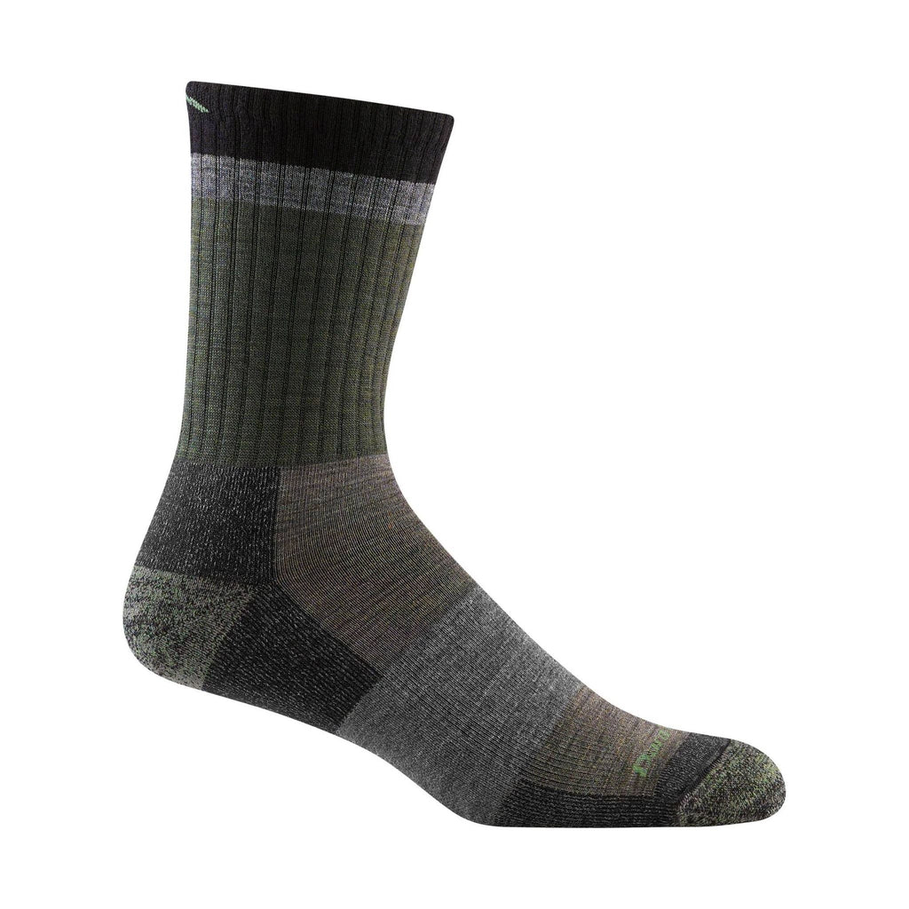 Darn Tough Vermont Men's Heady Stripe Micro Crew Lightweight Hiking Sock - Fatigue - Lenny's Shoe & Apparel