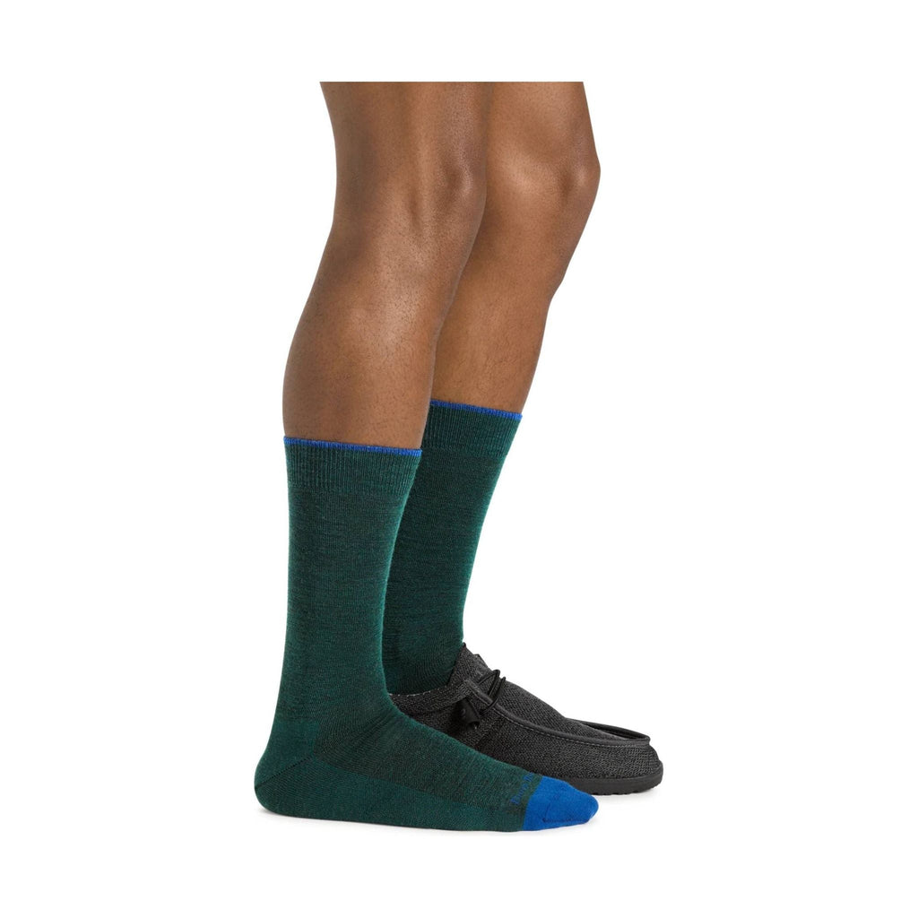 Darn Tough Vermont Men's Solid Crew Lightweight Lifestyle Sock - Bottle - Lenny's Shoe & Apparel