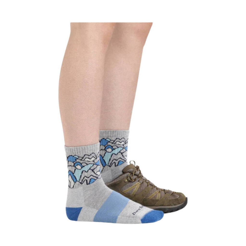 Darn Tough Vermont Women's Coolmax Zuni Micro Crew Midweight Hiking Sock - Light Gray - Lenny's Shoe & Apparel