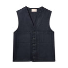 Filson Men's Mackinaw Wool Vest - Navy - Lenny's Shoe & Apparel