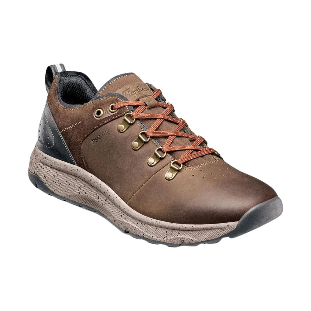 Florsheim Men's Tread Lite Plain Toe Lace Up Sneaker - Brown Crazy Horse - Lenny's Shoe & Apparel