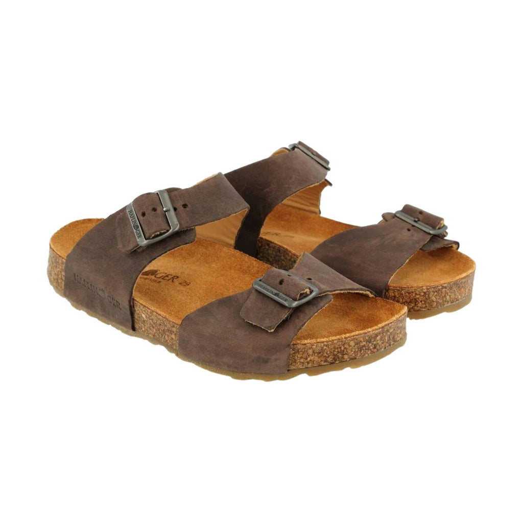 Haflinger Women's Andrea Sandal - Brown Chocolate - Lenny's Shoe & Apparel