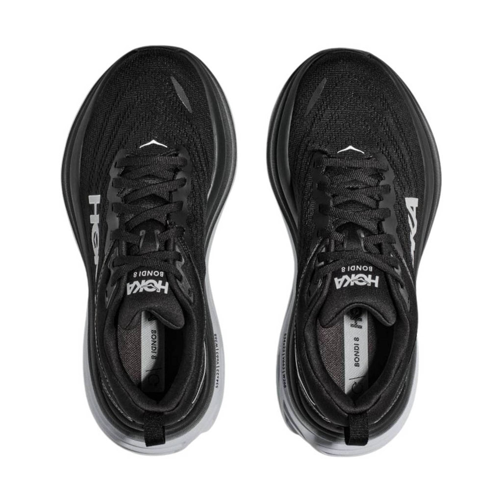 HOKA Men's Bondi 8 - Black/White - Lenny's Shoe & Apparel