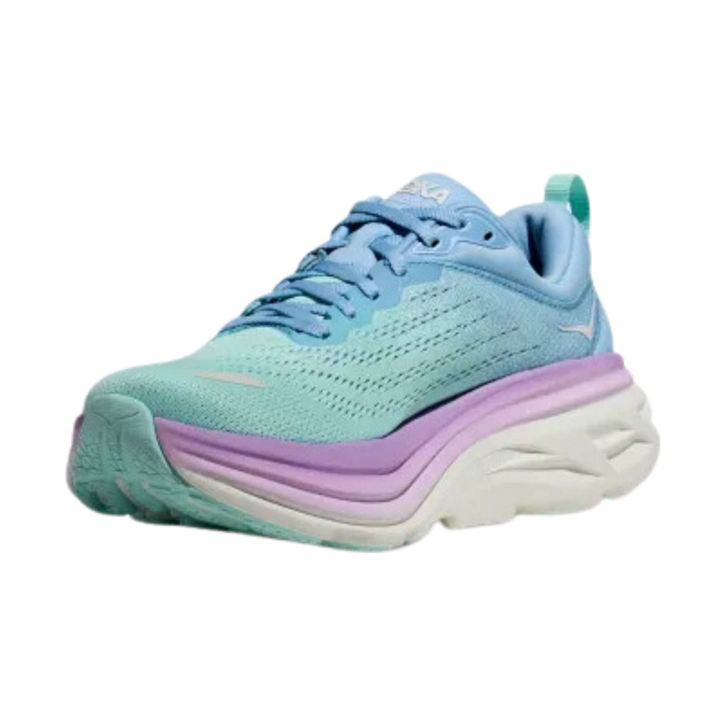 HOKA Women's Bondi 8 - Airy Blue/Sunlit Ocean - Lenny's Shoe & Apparel