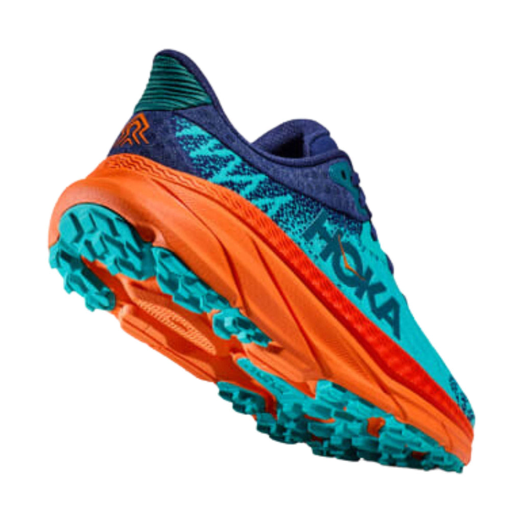 HOKA Women's Challenger 7 Trail Running Shoes - Ceramic/Vibrant Orange - Lenny's Shoe & Apparel