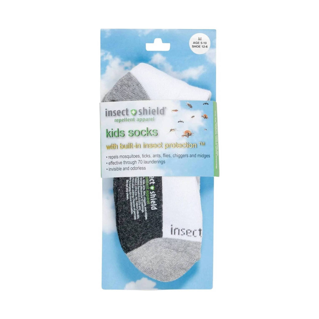 Insect Shield Kids' Sport Crew Socks - White - Lenny's Shoe & Apparel