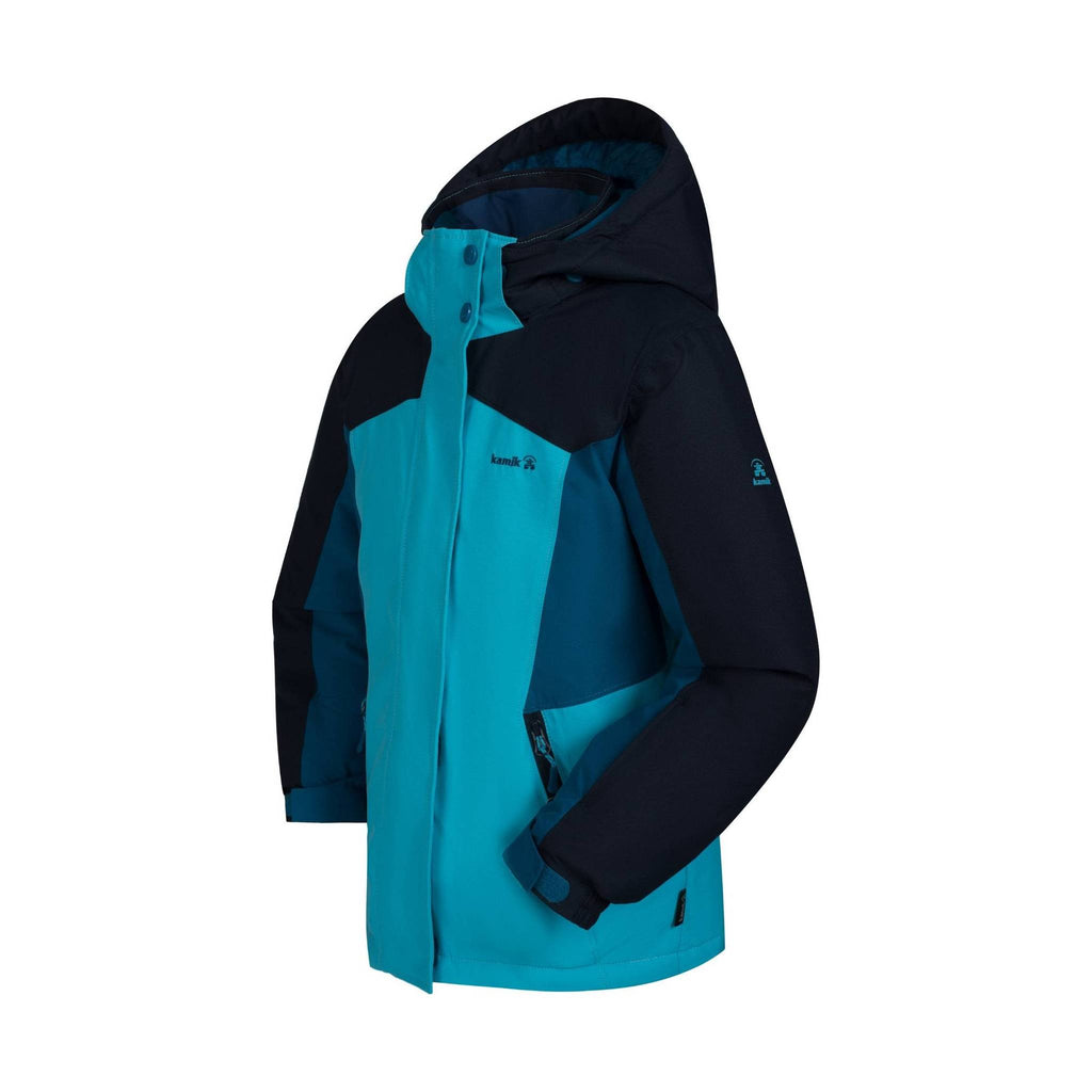 Kamik Kids' Evie Jacket - Cyan/Midnight - Lenny's Shoe & Apparel