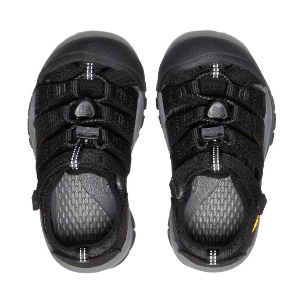 KEEN Little Kids' Newport H2 - Black/Keen Yellow - Lenny's Shoe & Apparel