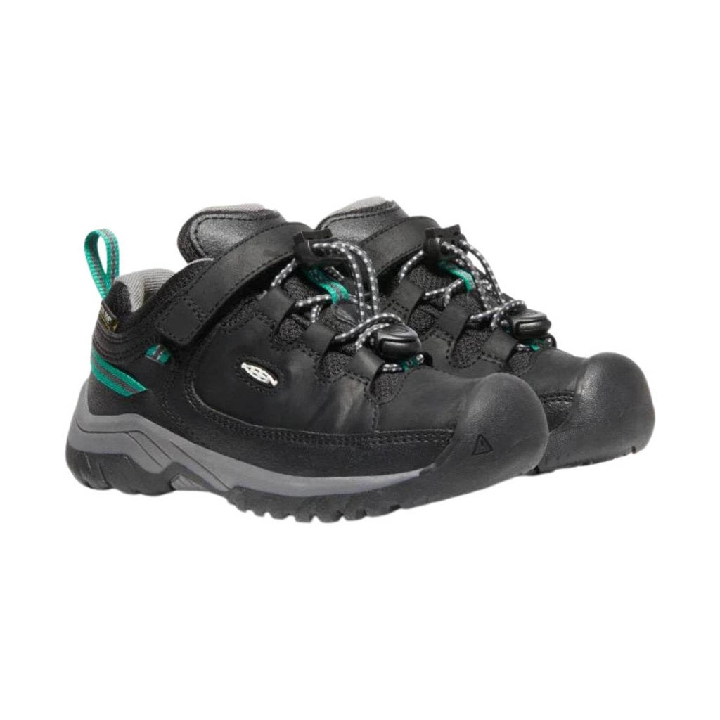 KEEN Little Kids' Targhee Low - Black/Star White - Lenny's Shoe & Apparel