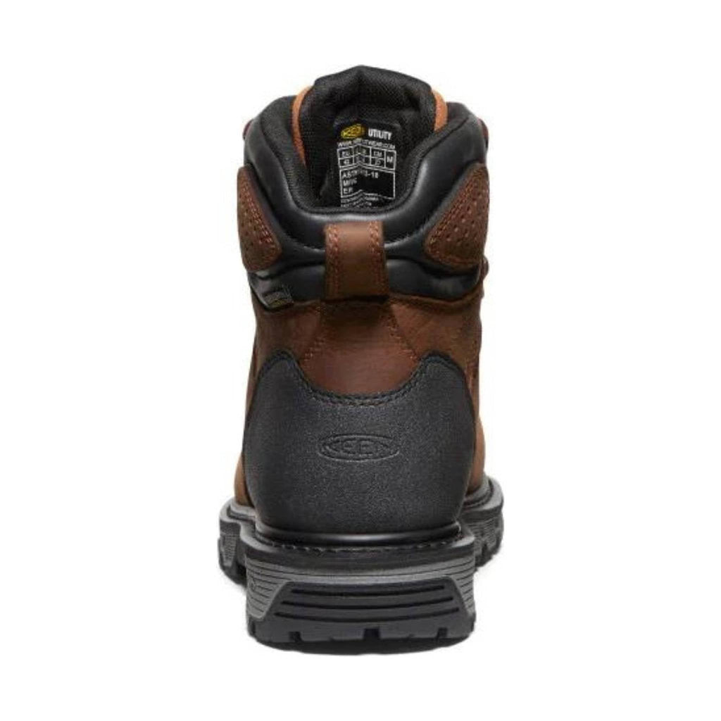 KEEN Utility Men's Camden Waterproof 6 Inch Carbon Fiber Toe Work Boot - Brown - Lenny's Shoe & Apparel