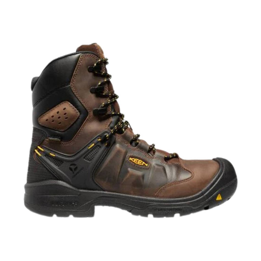 KEEN Utility Men's Dover 8 Inch Insulated Waterproof Carbon Fiber Toe Work Boot - Dark Earth/Black - Lenny's Shoe & Apparel