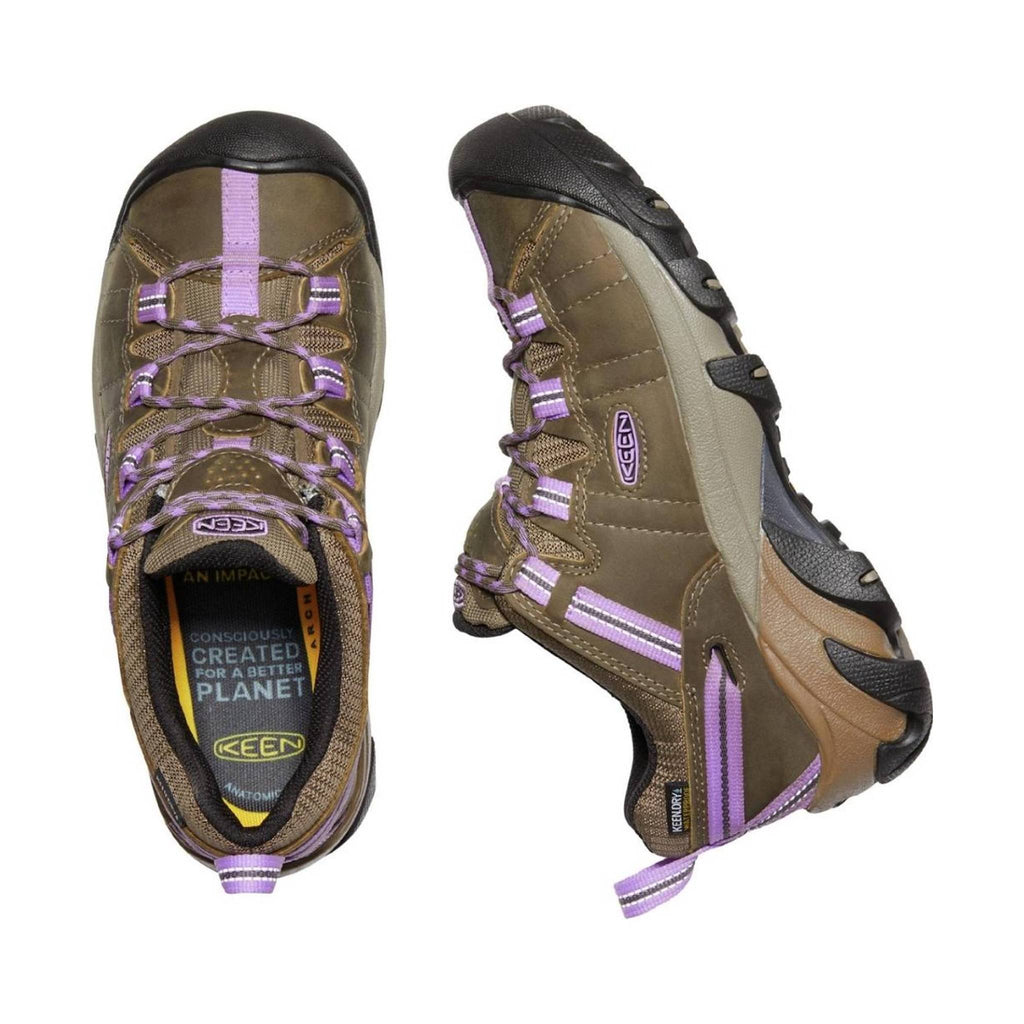 KEEN Women's Targhee II Waterproof - Timberwolf/English Lavender - Lenny's Shoe & Apparel