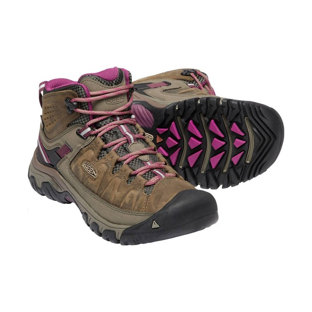 KEEN Women's Targhee III Mid Waterproof Boot - Weiss/ Boysenberry - Lenny's Shoe & Apparel