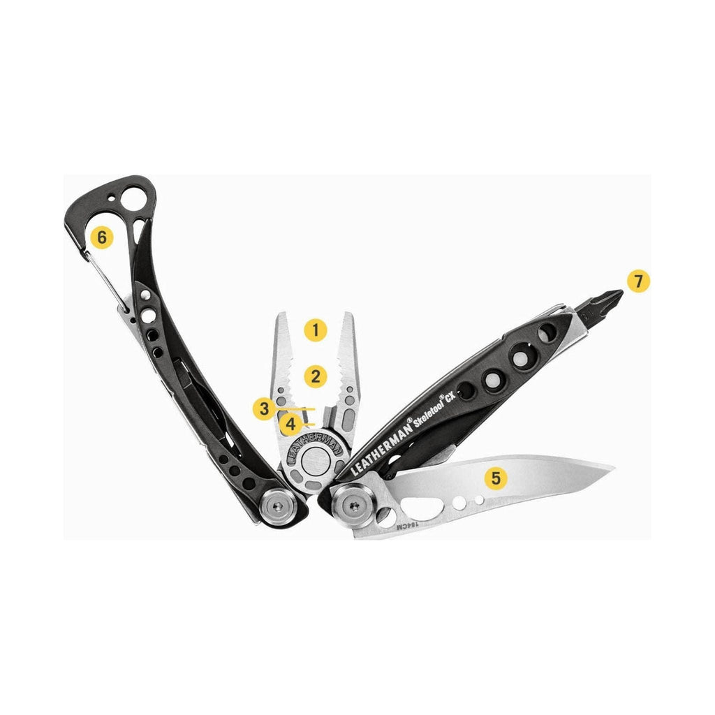 Leatherman Skeletool CX - Stainless Steel/Black - Lenny's Shoe & Apparel