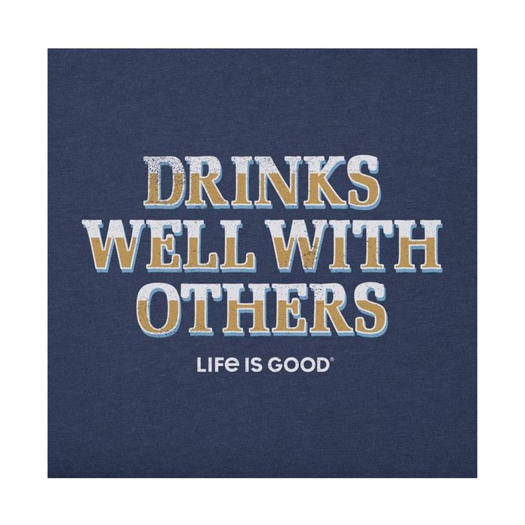 Life is Good Men's Crusher Drinks Well - Darkest Blue - Lenny's Shoe & Apparel