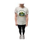 Life Is Good Women's Exclusive Green Mountains Tee - Grey/Green - Lenny's Shoe & Apparel