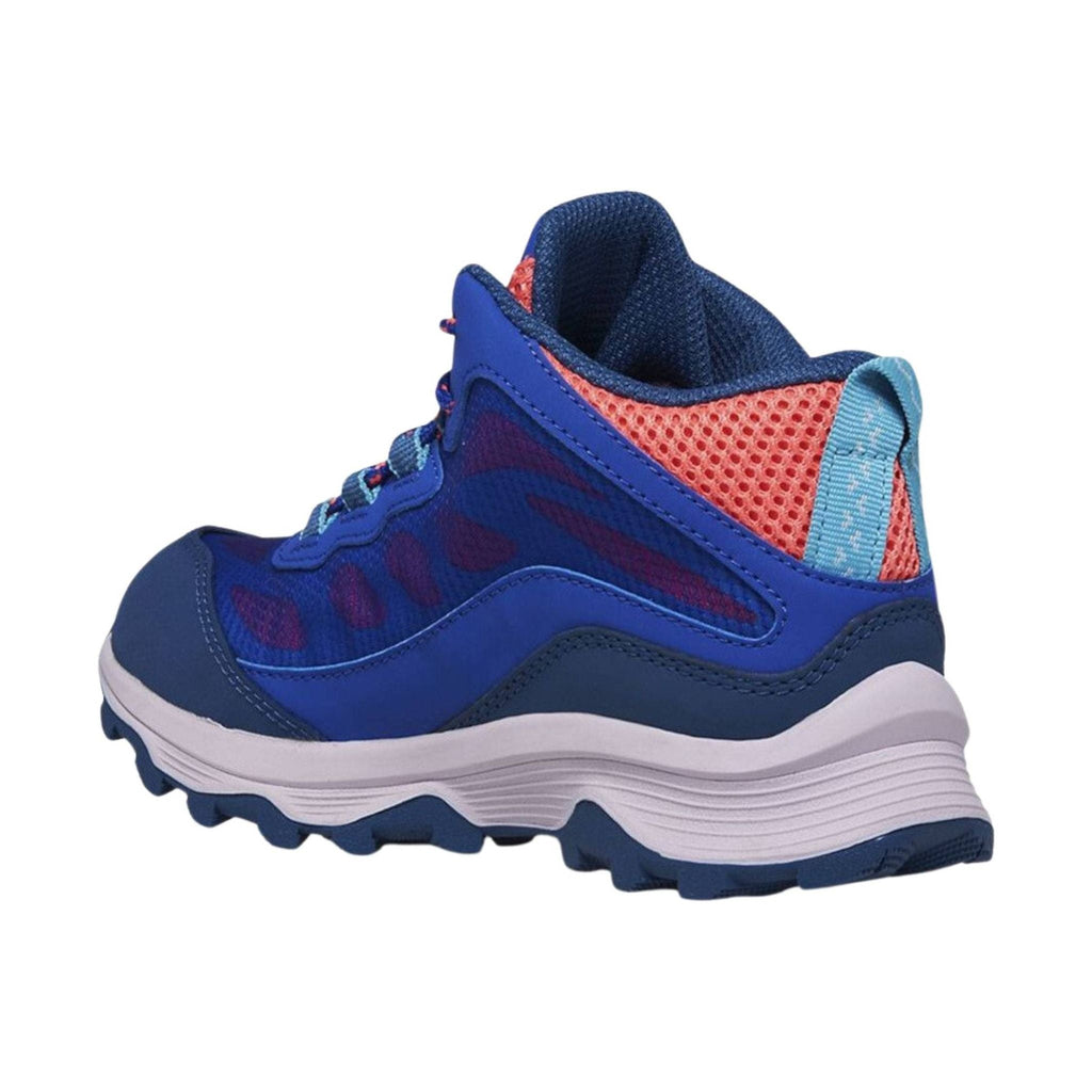 Merrell Kids' Moab Speed Mid Waterproof Shoes - Blue/ Berry/ Turq - Lenny's Shoe & Apparel