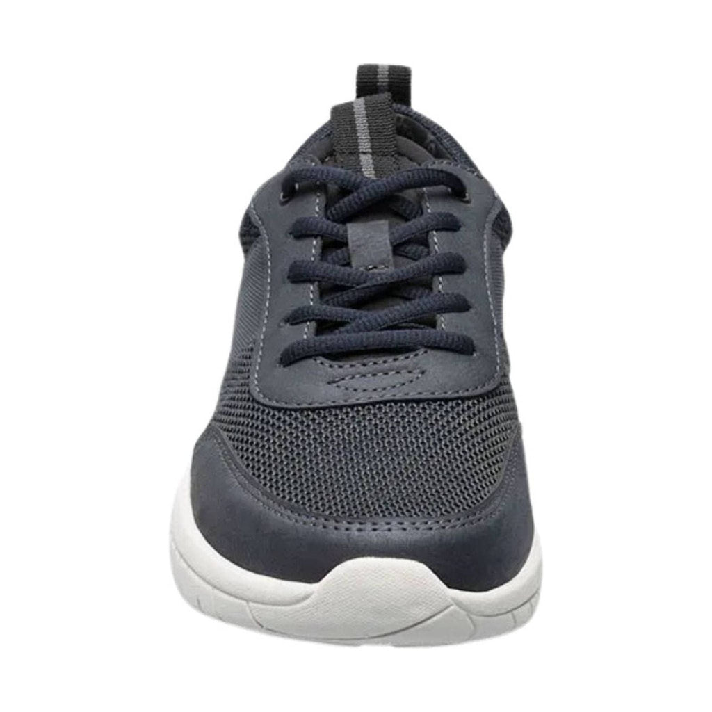 Nunn Bush Men's City Pass Knit Moc Toe Oxford Shoe - Navy - Lenny's Shoe & Apparel