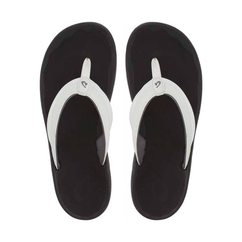 Olukai Women's Ohana Flip Flop - White/Black - Lenny's Shoe & Apparel