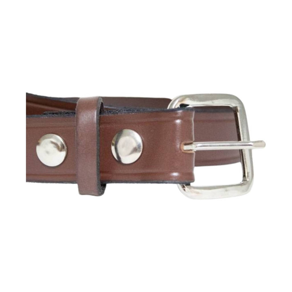 P&B Amish Men's Leather Belt - Brown - Lenny's Shoe & Apparel