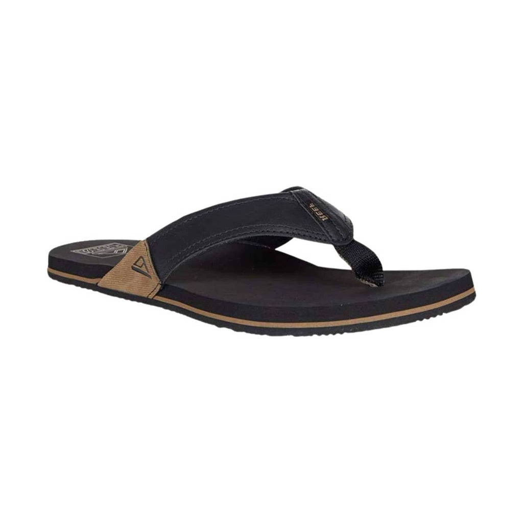 Reef Men's Newport Flip Flop - Black/Tan - Lenny's Shoe & Apparel