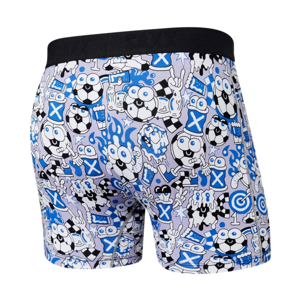 SAXX Men's Vibe Boxer Brief - Footy & Pints Blue - Lenny's Shoe & Apparel