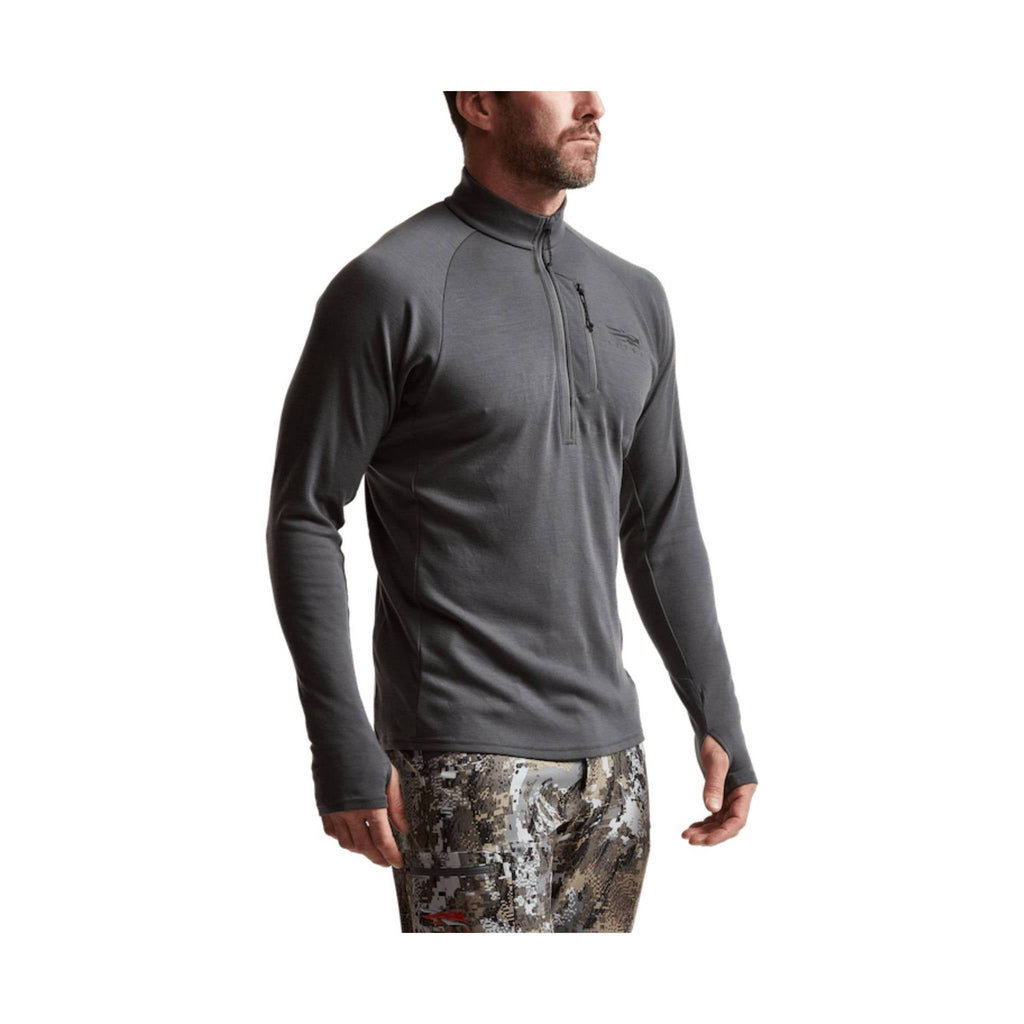 Sitka Men's Core Merino 220 Half Zip Top - Lead - Lenny's Shoe & Apparel