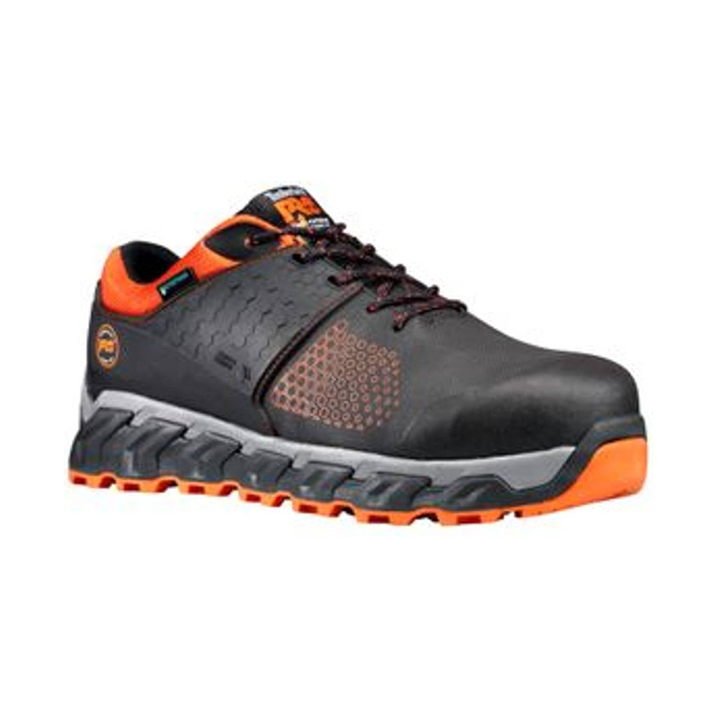 Timberland Pro Men's Waterproof Ridgework Low Composite Toe Work Shoe - Black/Orange - Lenny's Shoe & Apparel