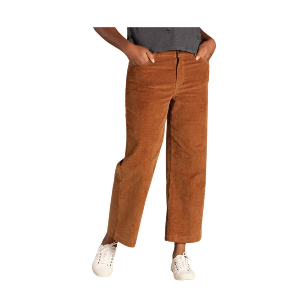 Toad & Co Women's Karuna Cord Wide Leg Pant - Brown Sugar - Lenny's Shoe & Apparel