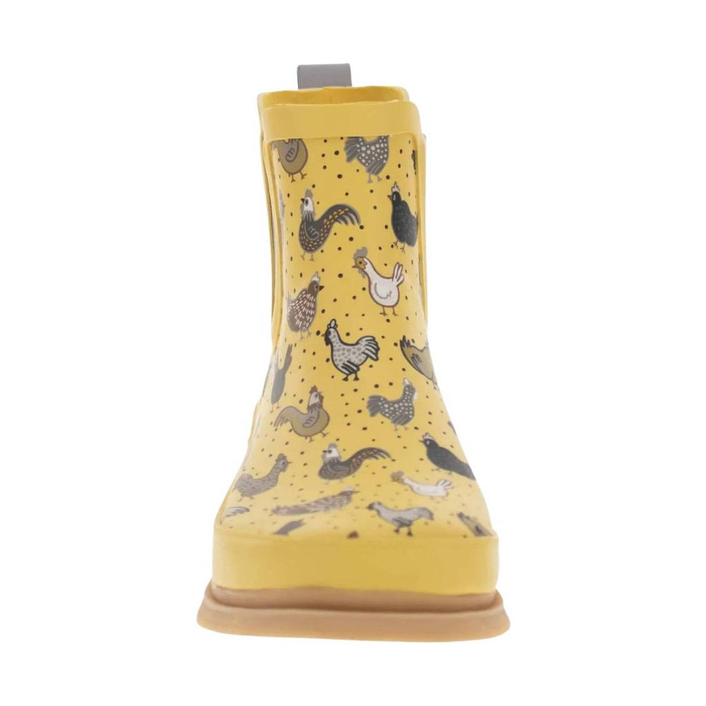 Western Chief Women's Hen Frenzy Chelsea Rain Boots - Yellow - Lenny's Shoe & Apparel