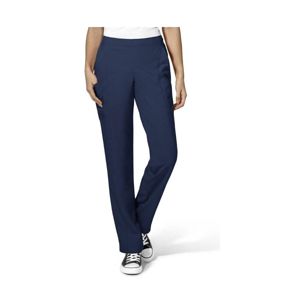 WonderWink Women's Flat Front Cargo Scrub Pant - Navy - Lenny's Shoe & Apparel